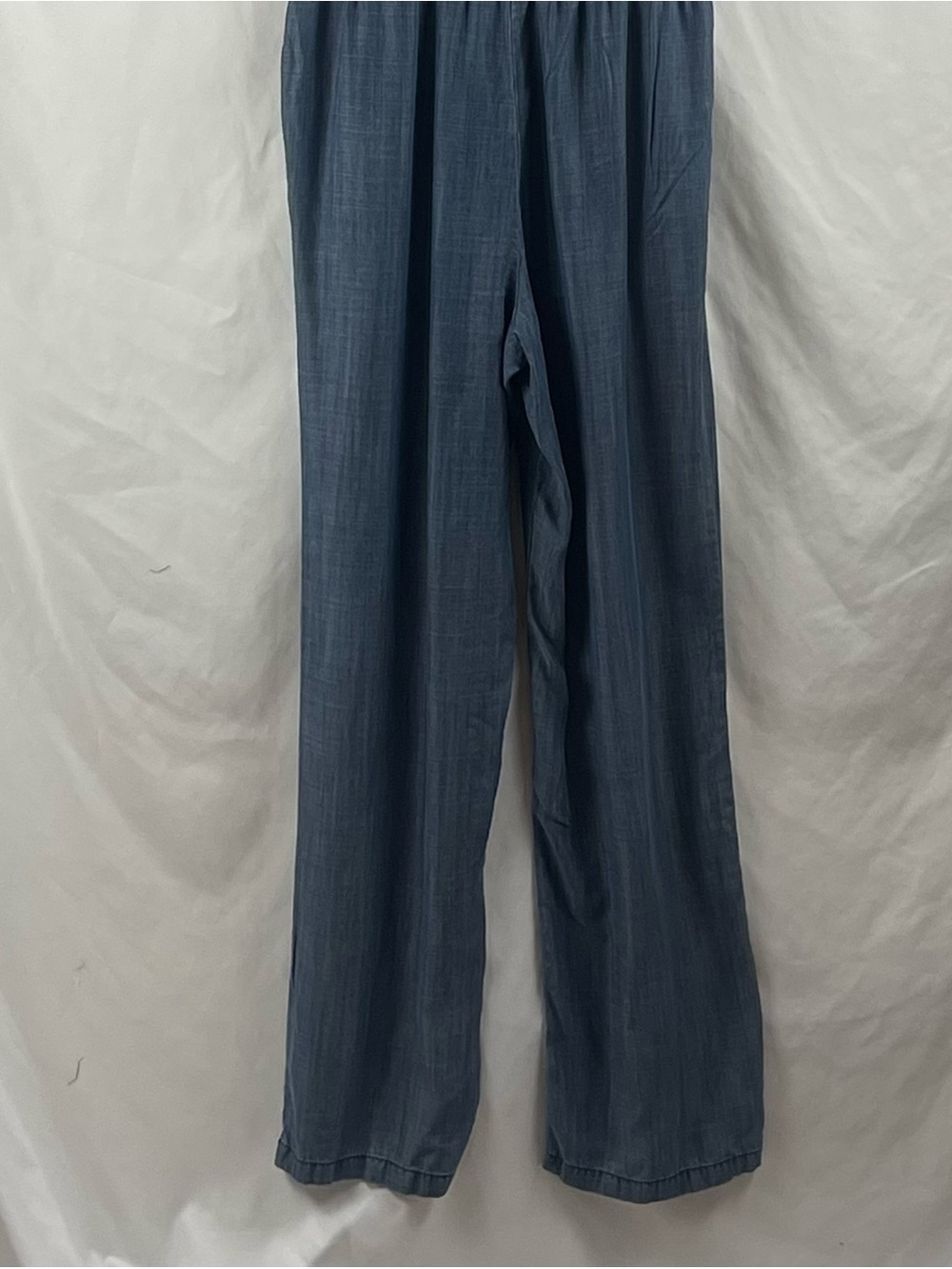 Anthropologie Current Air Blue Denim Chambray Prairie Jumpsuit NWOT Size S - Picture 7 of 11